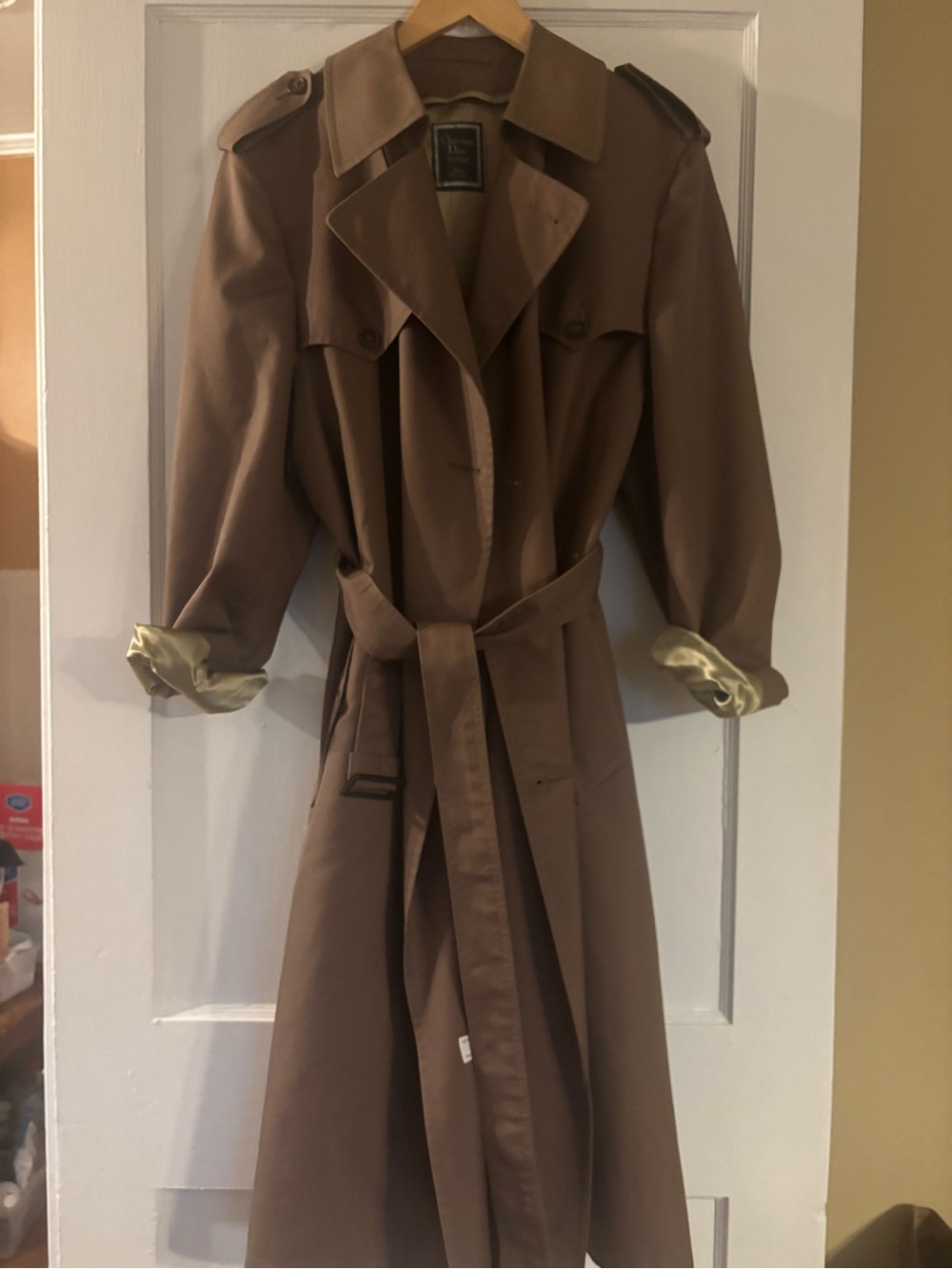 Dior Men's Classic Brown Trench Coat